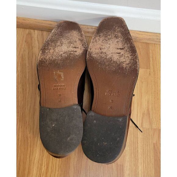 Paul Frederick Men's Woven Leather Oxford 11 - Picture 9 of 9